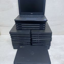 Dell Chromebook 9 pc 3100-Lot of 19 pc  Celeron 4 GB Ram 16 GB SSD no touch