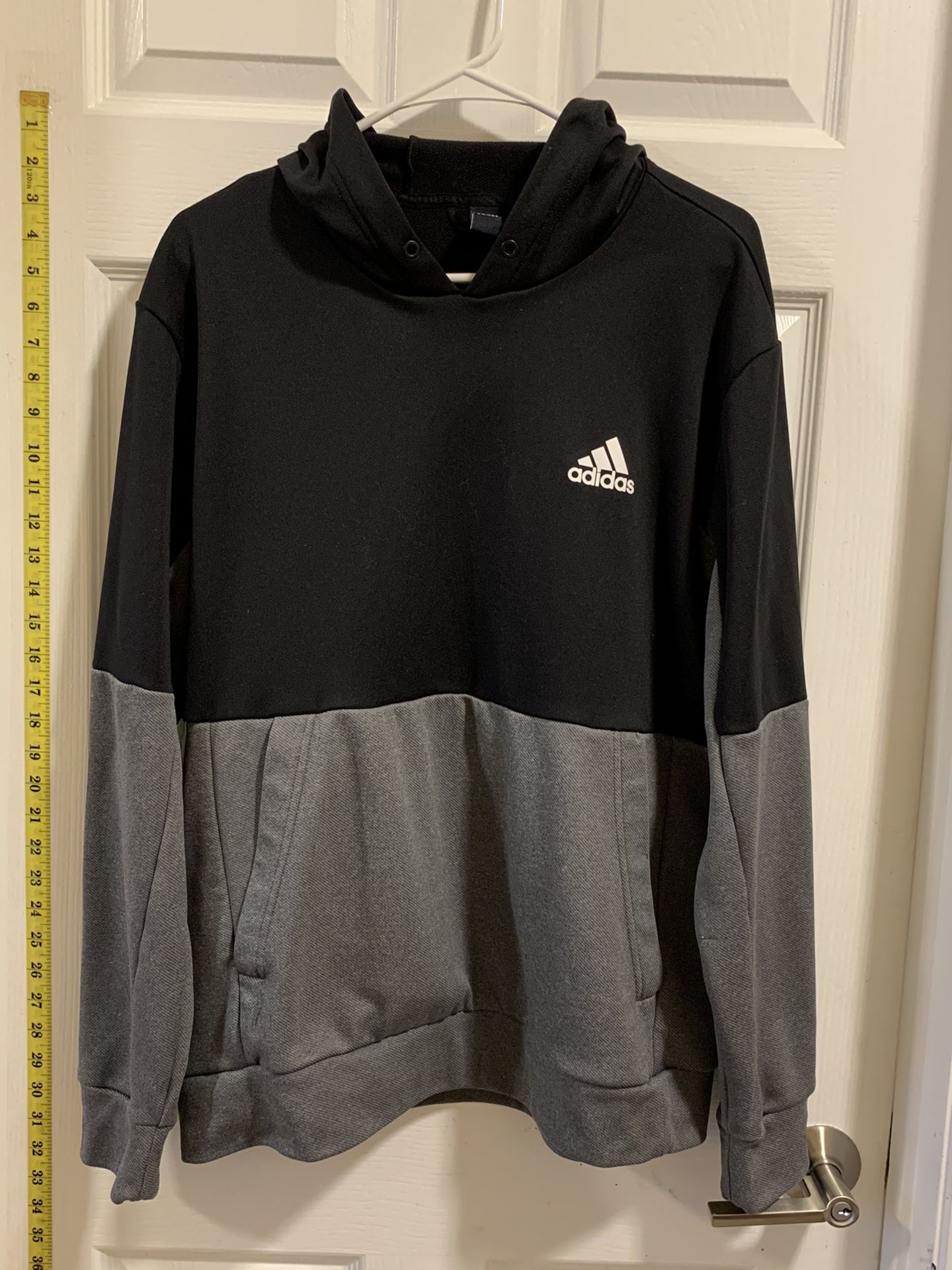 ADIDAS Aeroready Designed to Move Sport Motion Logo Hoodie Jacket - LARGE