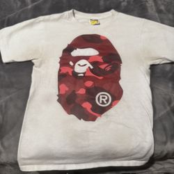 BAPE Color Camo A By Bathing Ape Tee 'White/Red'