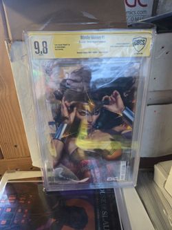Wonder Woman #1 CBCS 9.8 Signed Artgerm Variant