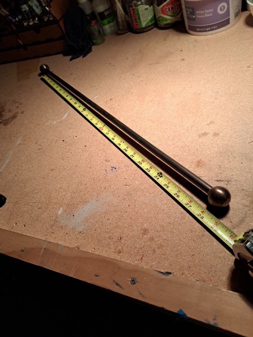 Extendable Curtain Rod Brass 27" To 45"