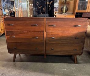 Brand New MCM Mid Century Modern Real Wood Construction Dresser $595 Plus Tax Delivered- details in description