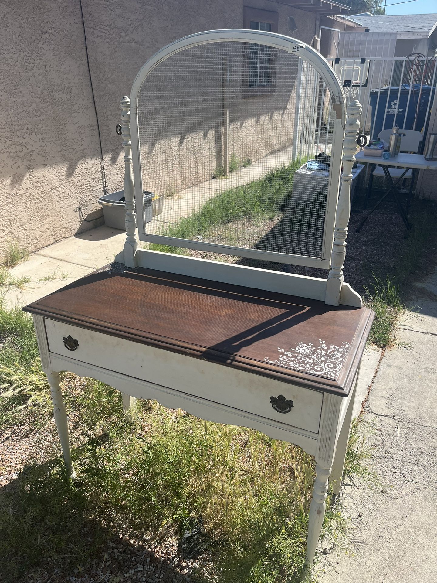 Vintage Vanity Desk Table