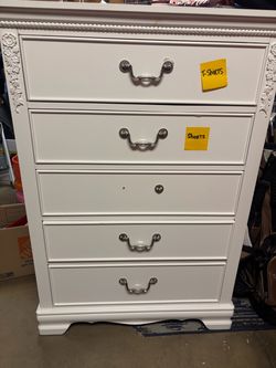 White tall dresser from AFW