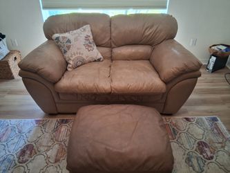 Love seat and ottoman