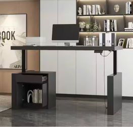 Black Adjustable Electric Desk