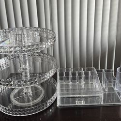 Cosmetics Organizing Set (Clear Acrylic)