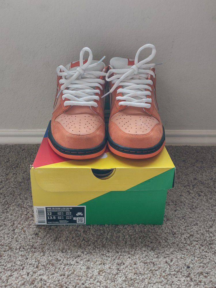 Nike Dunks Low Orange Lobster Size 12 With Box