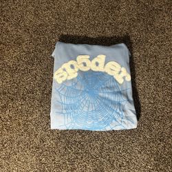 Light Blue Sp5der Hoodie