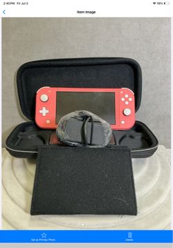 Nintendo switch lite handheld includes case and cord