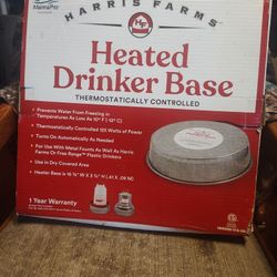 Heated Drinker Base For Chickens