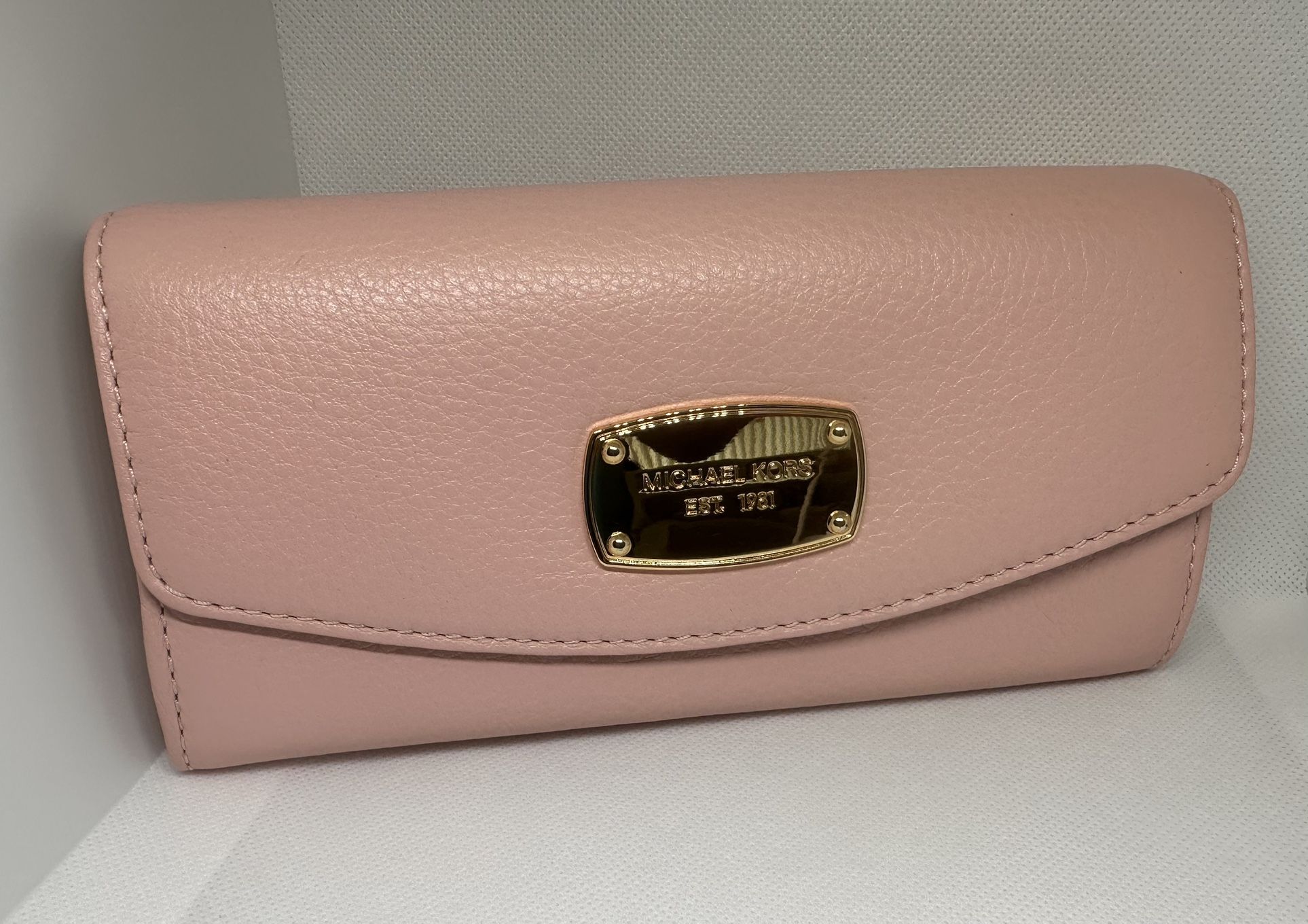 Michael Kors Leather Wallet Jet Set Travel Ballet (Pink)