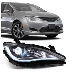 Halogen Headlights Assembly Compatible with Chrysler Pacifica 2018 To 2020 Front Right Passenger Side