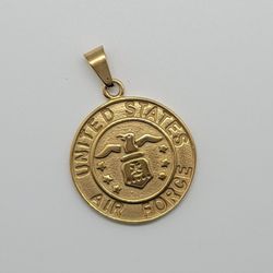 Gold Plated Air Force Pendant