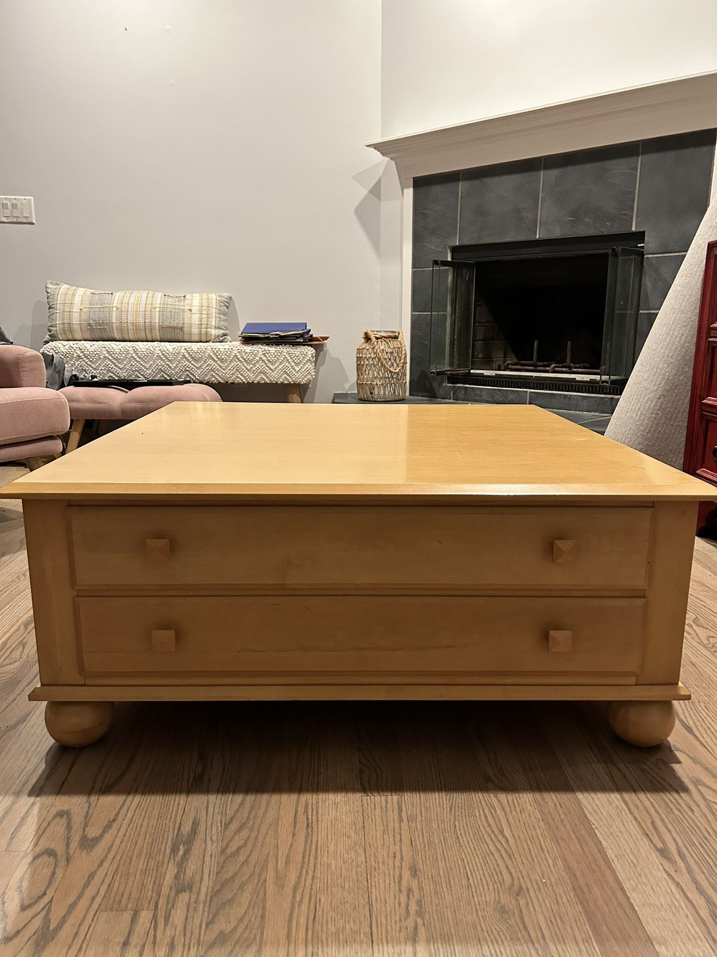 Ethan Allen Map Coffee Table