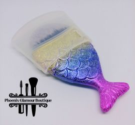 Glitter multi color mermaid Blush brush