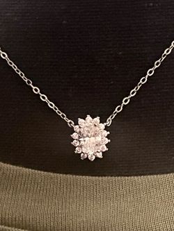 New Moissanite 1.0 Carat Necklace .925 Sterling