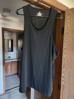 Black spandex type adult unbranded tank top