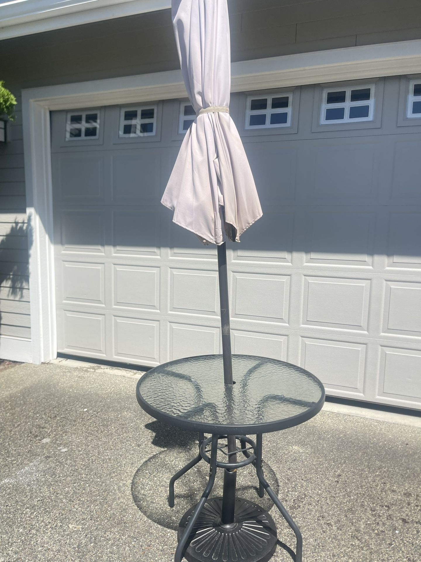 Table With Umbrella