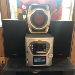 Rca Rs2663 5-disc Cd Changer Stereo System With Speakers