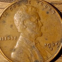 1939S Lincoln Penny In Extra Fine Condition Thumbnail
