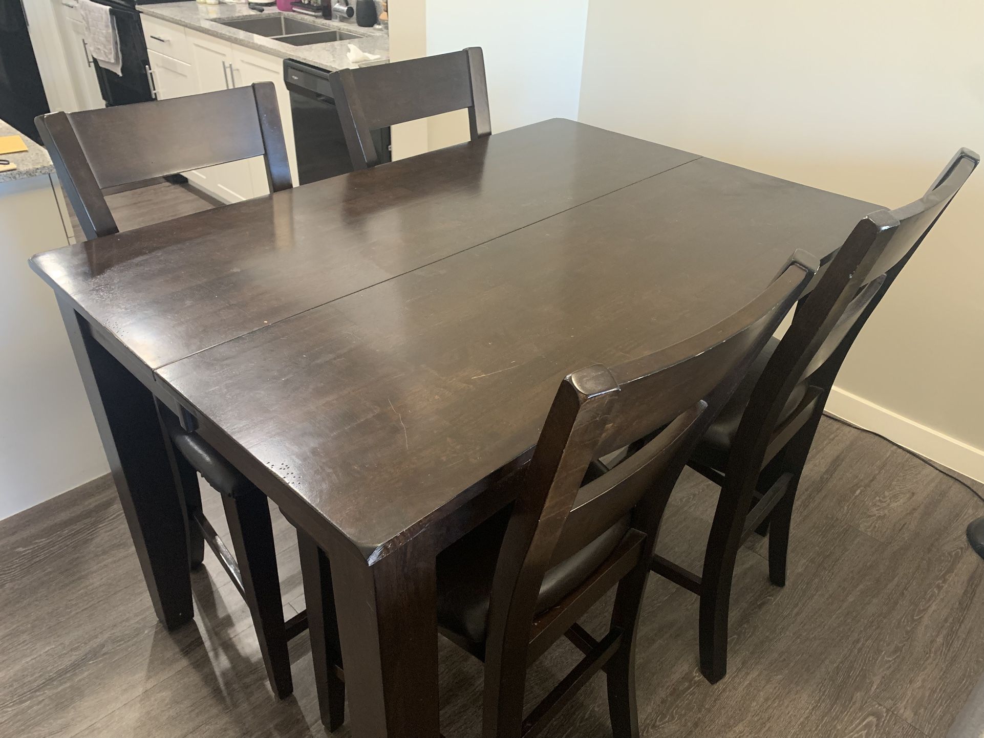 Wooden High Top Dining Table