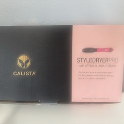 Calista Style Dryer Pro Hair Drying Blowout Brush (Peach Bloosom) 1”