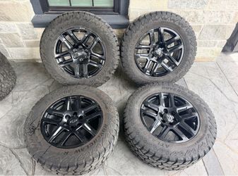 20’ Silverado Tahoe Suburban Sierra Denali Yukon Glossy Black Wheels Tires 6 Lug