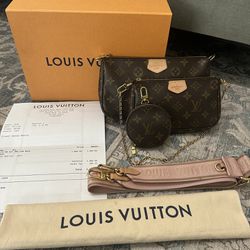 Authentic Louis Vuitton Multi Pouchette Crossbody 