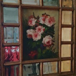 Vintage Wall Painting With Mirror(s)