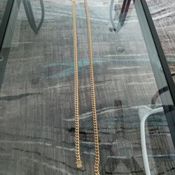 Gold Plated Miami Cuban Links 14k  30" And 24" New