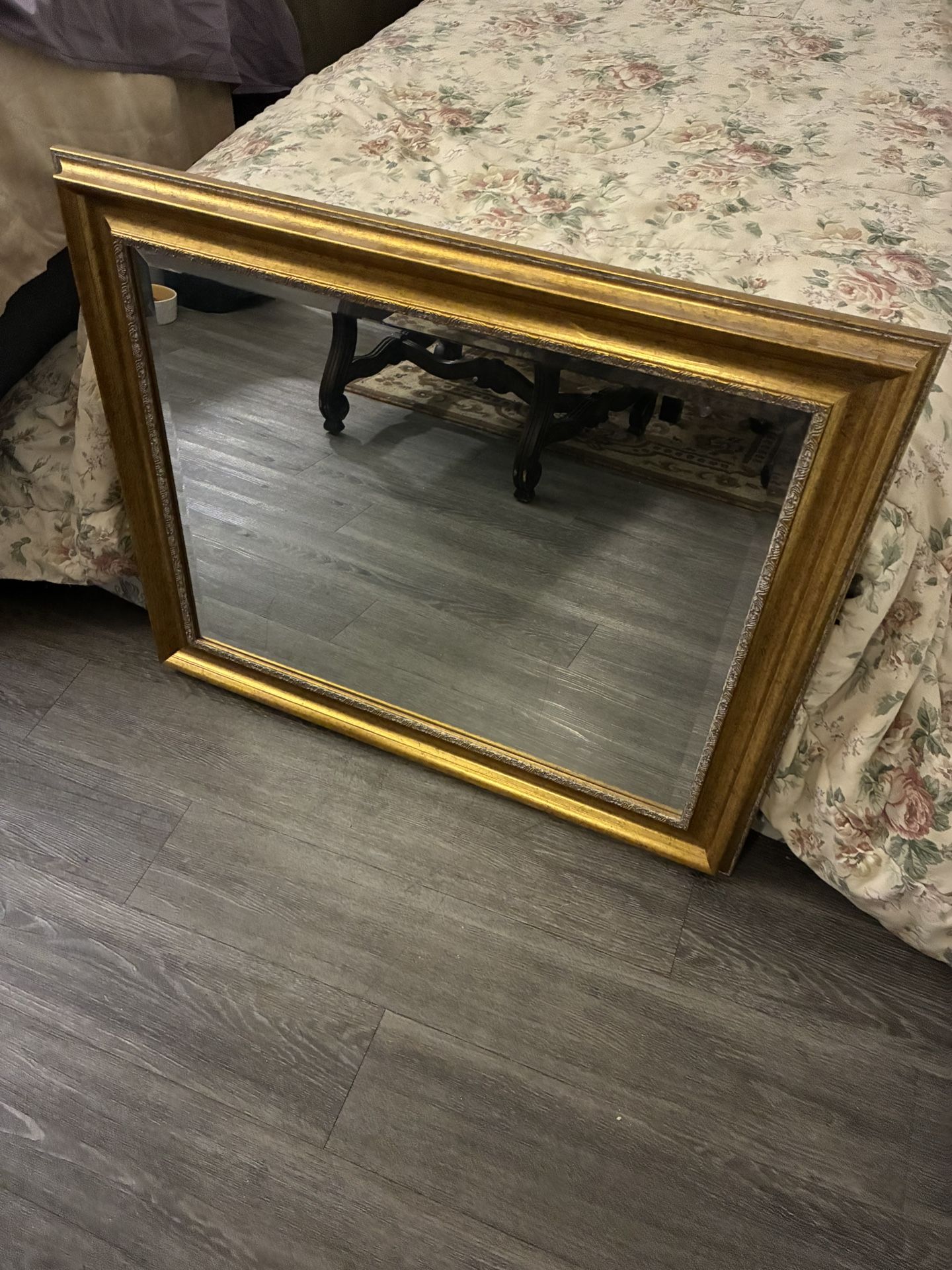 Golden Framed Mirror