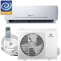 DIY 12,000 BTU 1.0 Ton Ductless Mini Split Air Conditioner and Heat Pump with Variable Speed Inverter and Remote - 115V