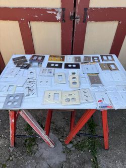 Varies Electrical Wall Covers Over 50 New & Old All in Good Condition OBO