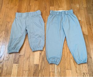 Kids Alleson & Wilson Gray Youth Baseball Pants Set Size Medium, Like New