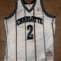 Authentic Larry Johnson #2 Charlotte Hornets Jersey – Retro 90s 🔥