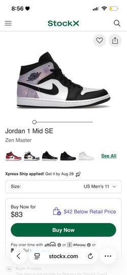 Jordan 1 Mid SE; Size 11