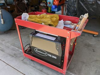 TIG AC/DC Welder + Cart & Tools