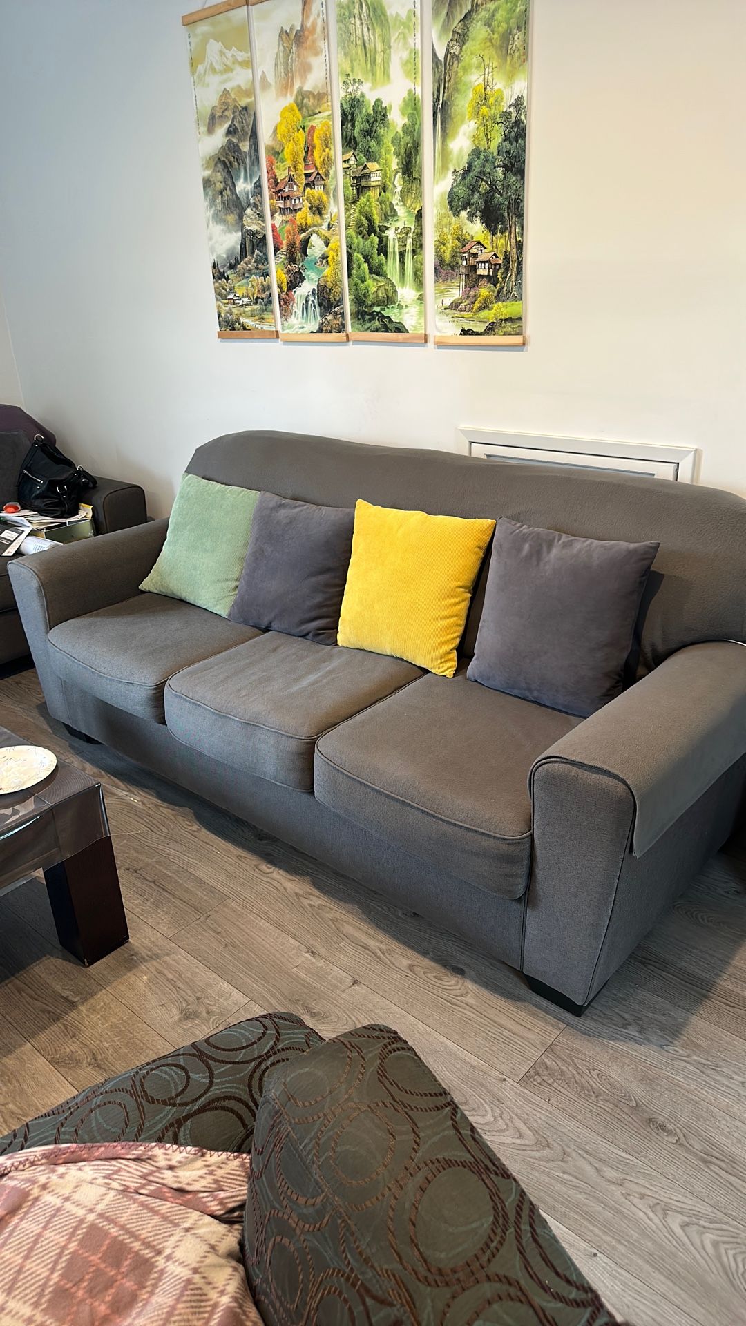 Set Of 2 Gray Couches