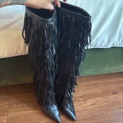 Steven Madden fringe boots