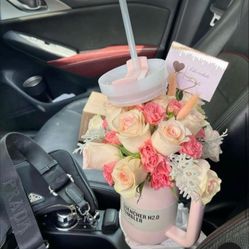 Stanley With Flowers Arrangements!