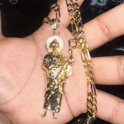 Gold San Judas Chain