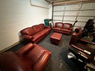 4 Piece Genuine leather living room set
