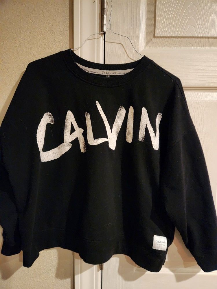 Womens Black Calvin Klein Sweatshirt