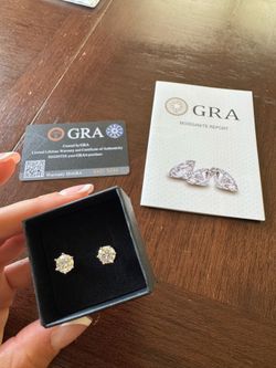 Moissantie Earrings - Silver