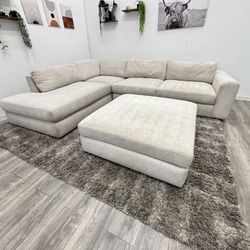 Cream Sectional Couch - Free Delivery 
