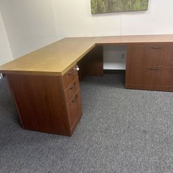 STEELCASE “DESK L-SHAPE DESK 