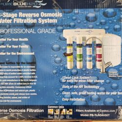 Reverse OSMOSIS Water Filtration System - New Still In Original Box 