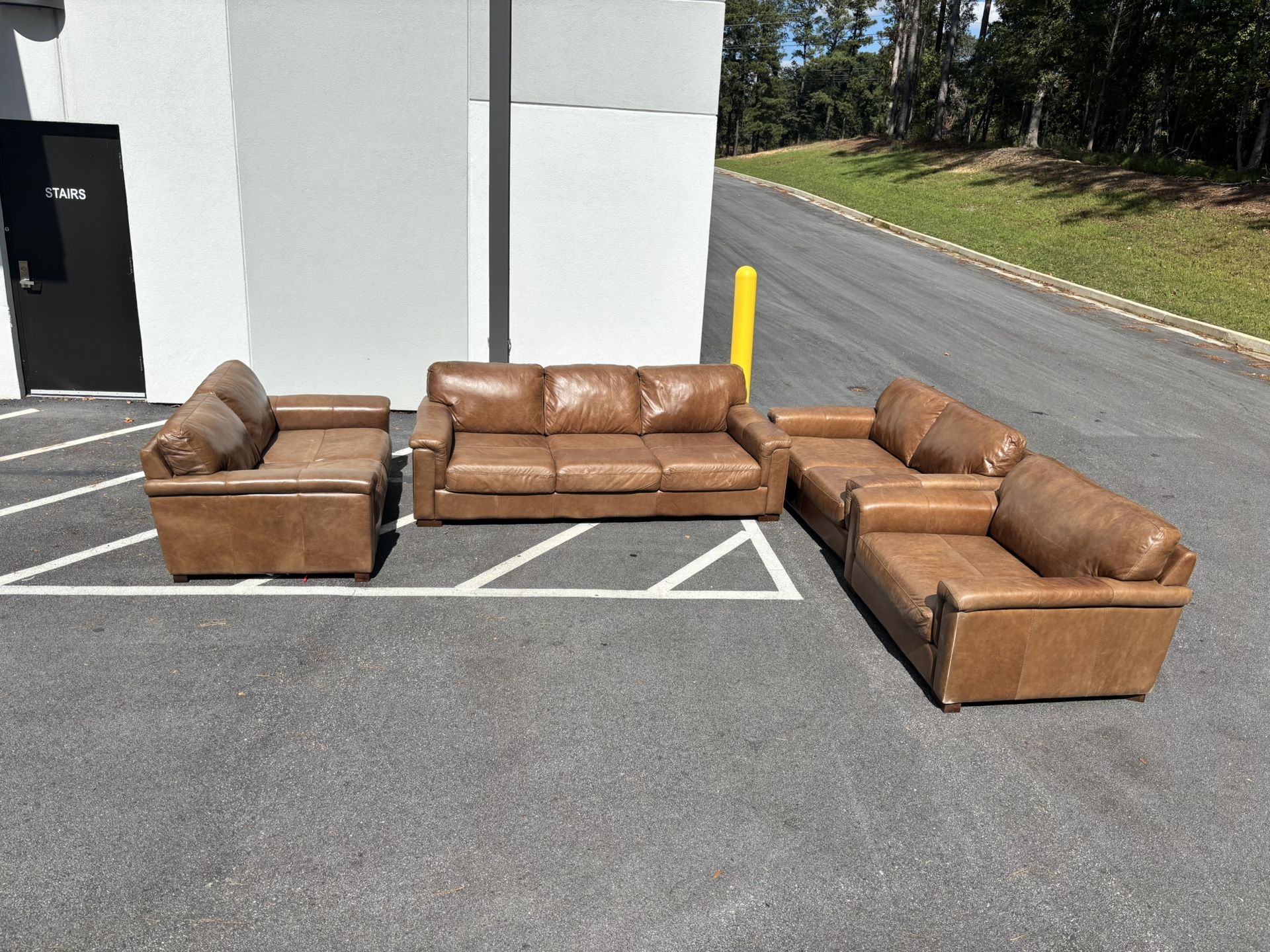 Authentic Leather Sofa Set
