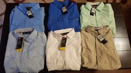 NEW UNDER ARMOUR FISHING SHIRTS